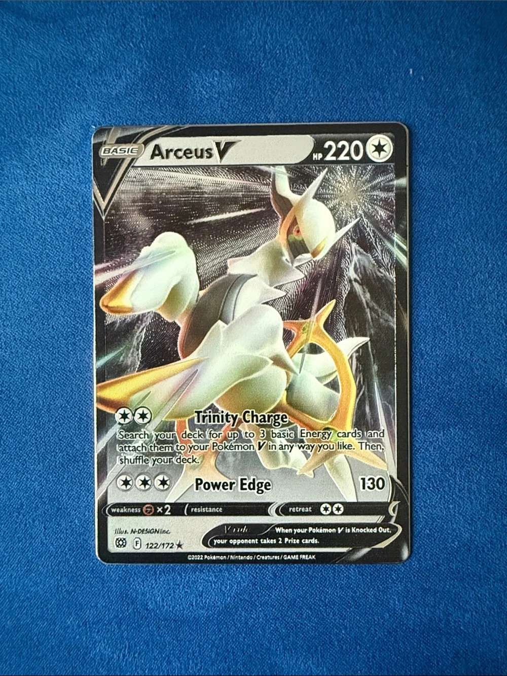 metal arceus pokemon card V Placeholder Image Provided Arceus V - SWSH09: Brilliant